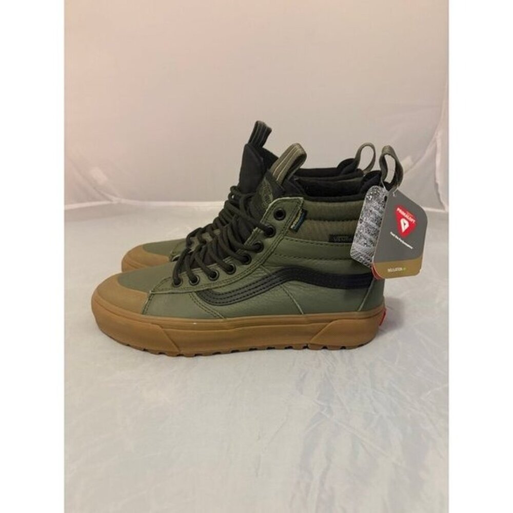 Vans off the wall green brown SK8-Hi boots MTE cold weather men’s sz 7.5 507698